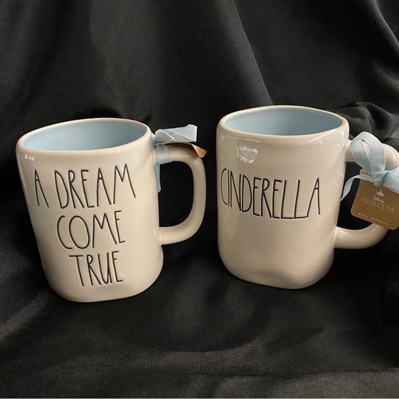 Rae DUNN Cinderella Coffee Mugs SET OF 2 - Picture 1 of 4